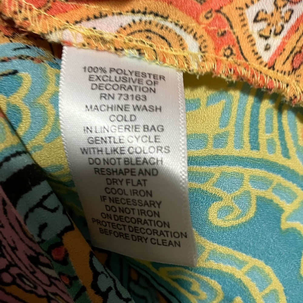 Melissa Paige Multicolor Patchwork Blouse - image 3